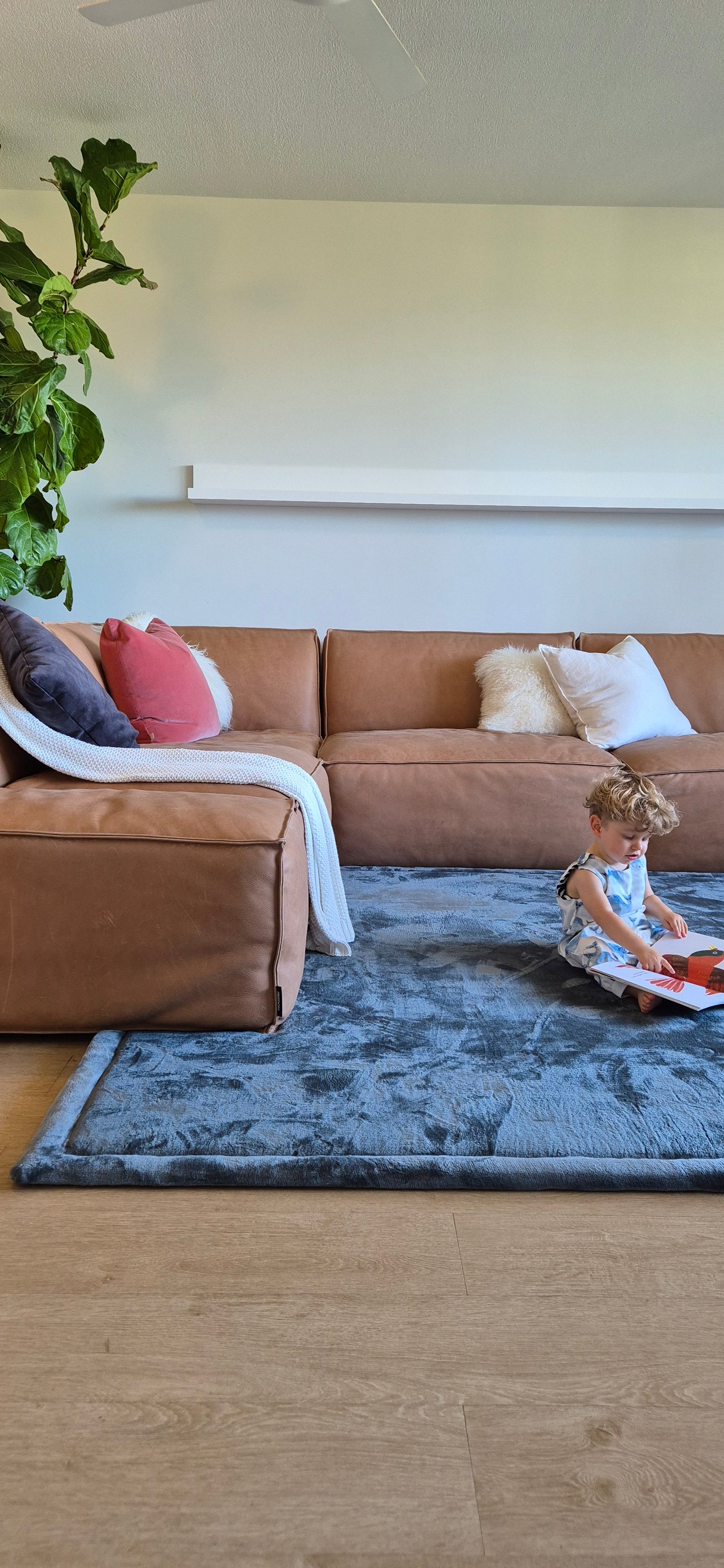 Charcoal Snuggle Play Mat